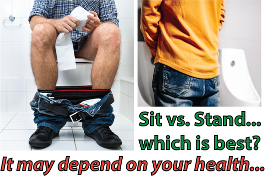 Sitting or Standing to Pee...which is better? The answer may depend on your health.