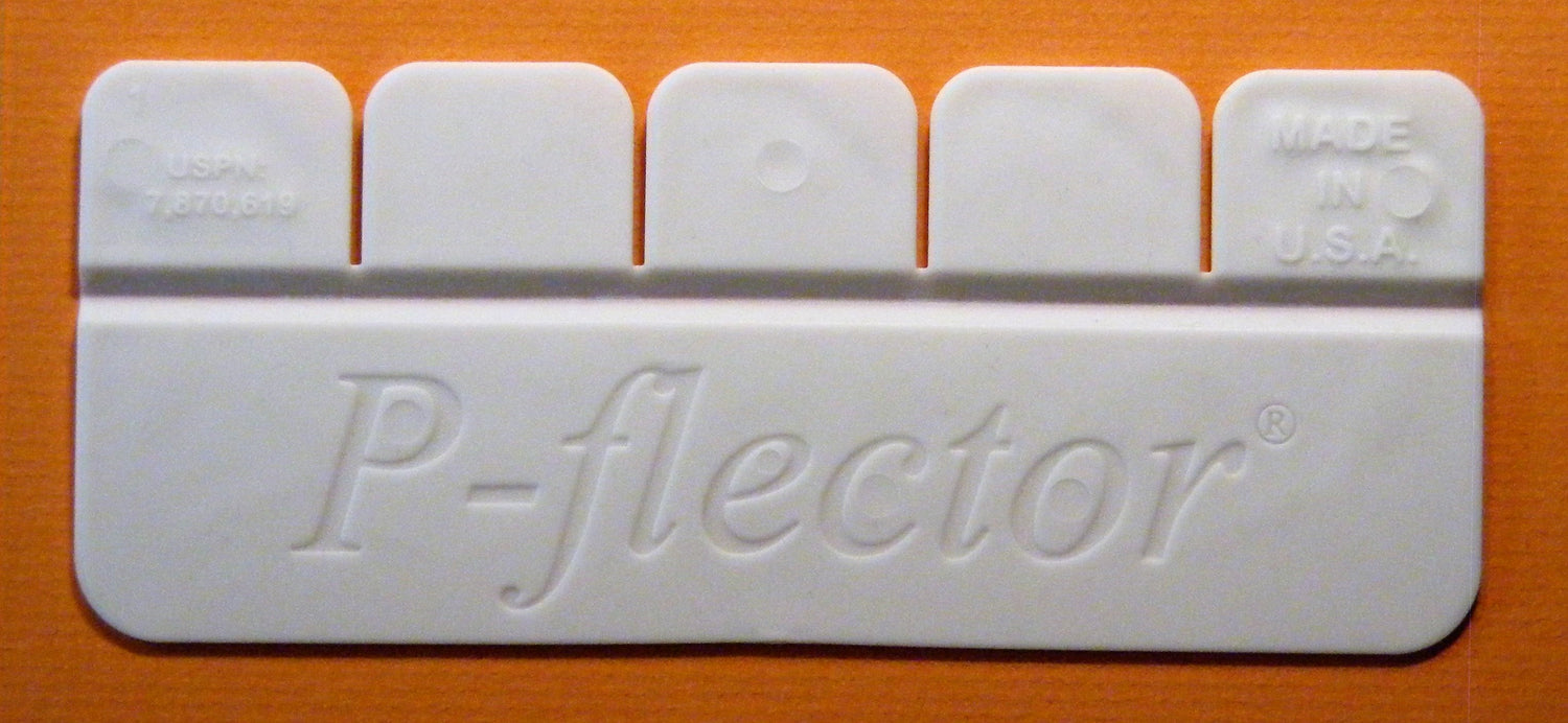 P-flector flat configuration (unattached to toilet seat)