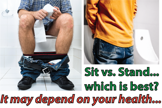 Sitting or Standing to Pee...which is better?  The answer may depend on your health.